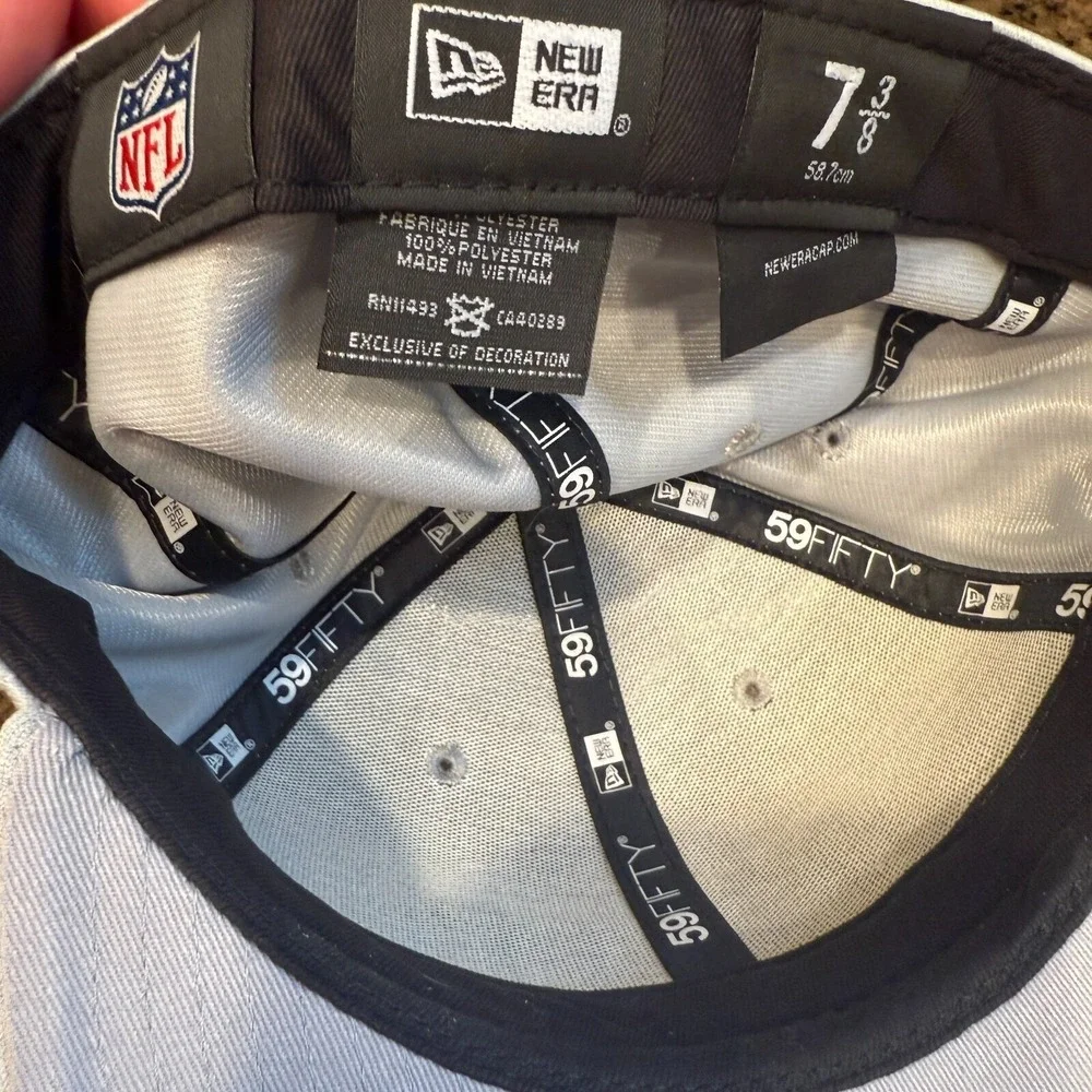 Super Bowl 53 LIII Atlanta Patriots vs Rams 2019 New‎ Era 59Fifty Hat 7 3/8 Gray